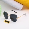Frameless elegant sunglasses 2022 new style Korean fashion sunglasses for women, gradient trend diamond-encrusted personalized glasses Specification image